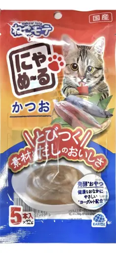 Neko Mote - 地球 - Nyameru *鲣魚*奶油零食棒狀可舔貓零食 （60g） 918909