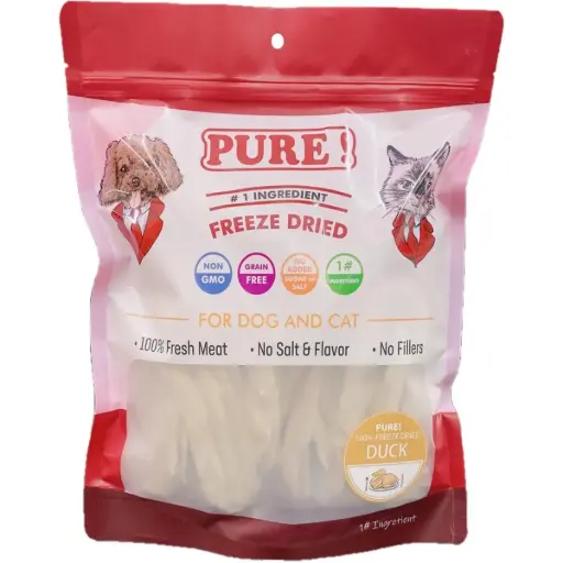 PURE - 100% 凍乾鴨胸肉，適合狗和貓，300g