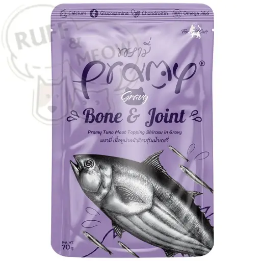 Pramy - PRAMY BONE &; JOINT（金槍魚配料肉汁 Shirasu）貓用 70 克